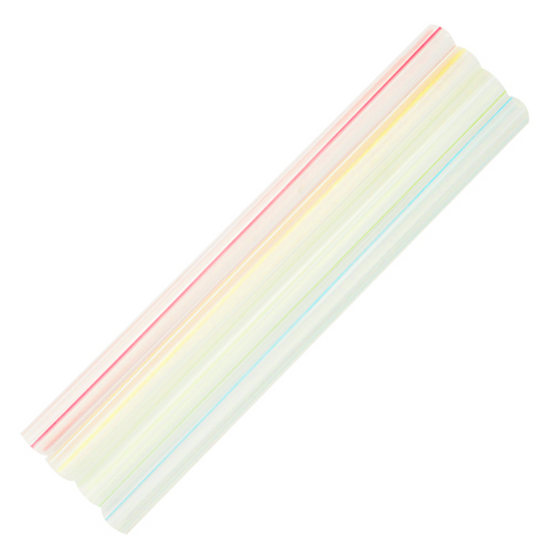 8 3/4" Super Jumbo Crazy Straws Neon Mixed Color