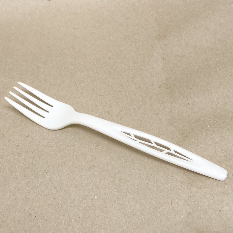 Compostable Fork Heavy Weight Wrapped CPLA