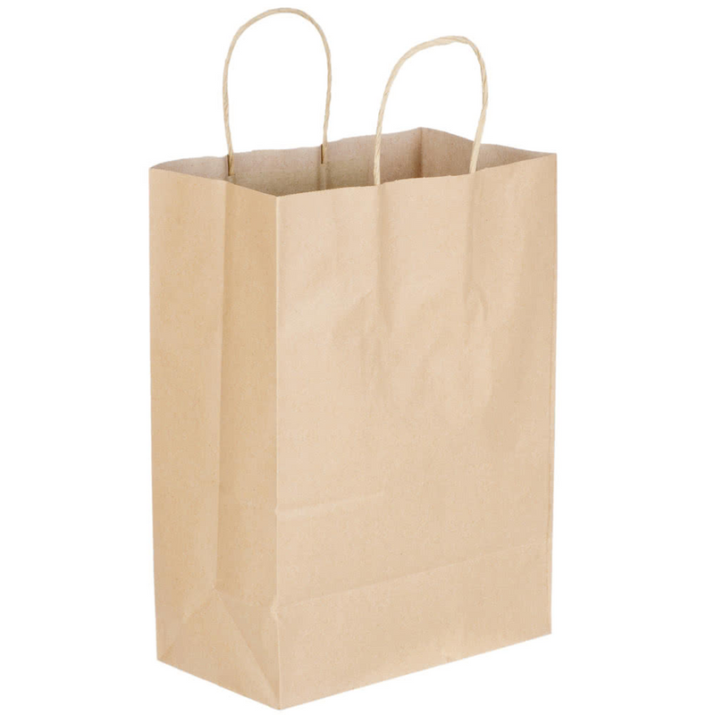Paper Bag w/ Twisted Handle (Malibu Kraft) 12.2"x7.5"x14"