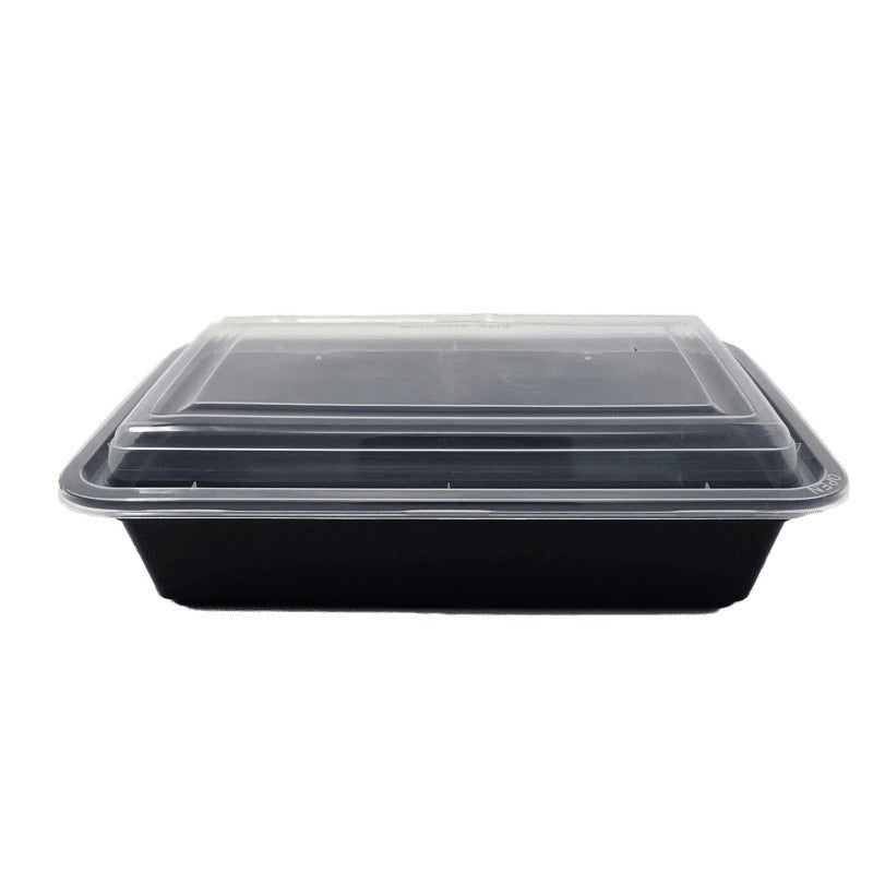 38OZ Rect Plastic Container and Lid RE-38B