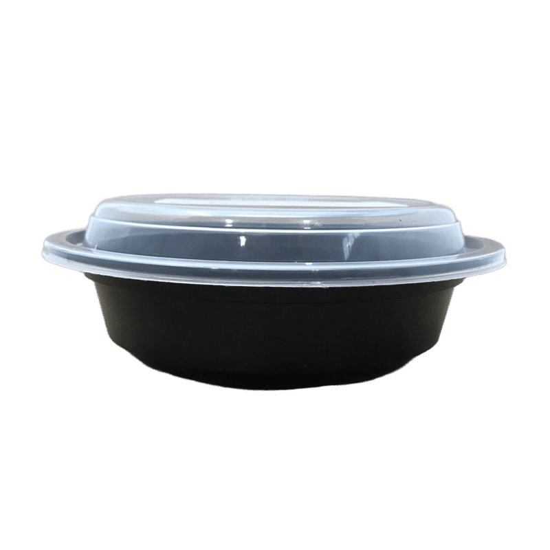 RO-16B 16OZ Round Plastic Container and Lid