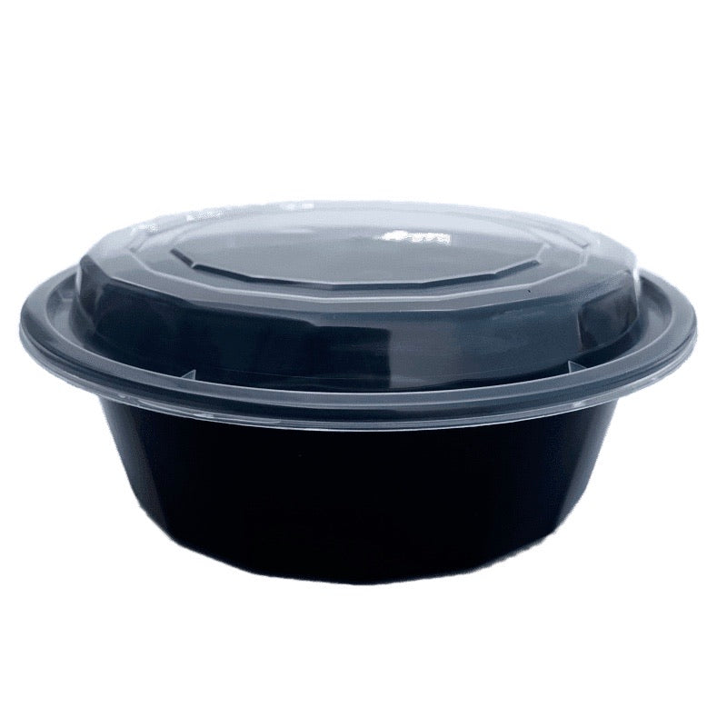 TD F-7032 32OZ Round Plastic Container and Lid