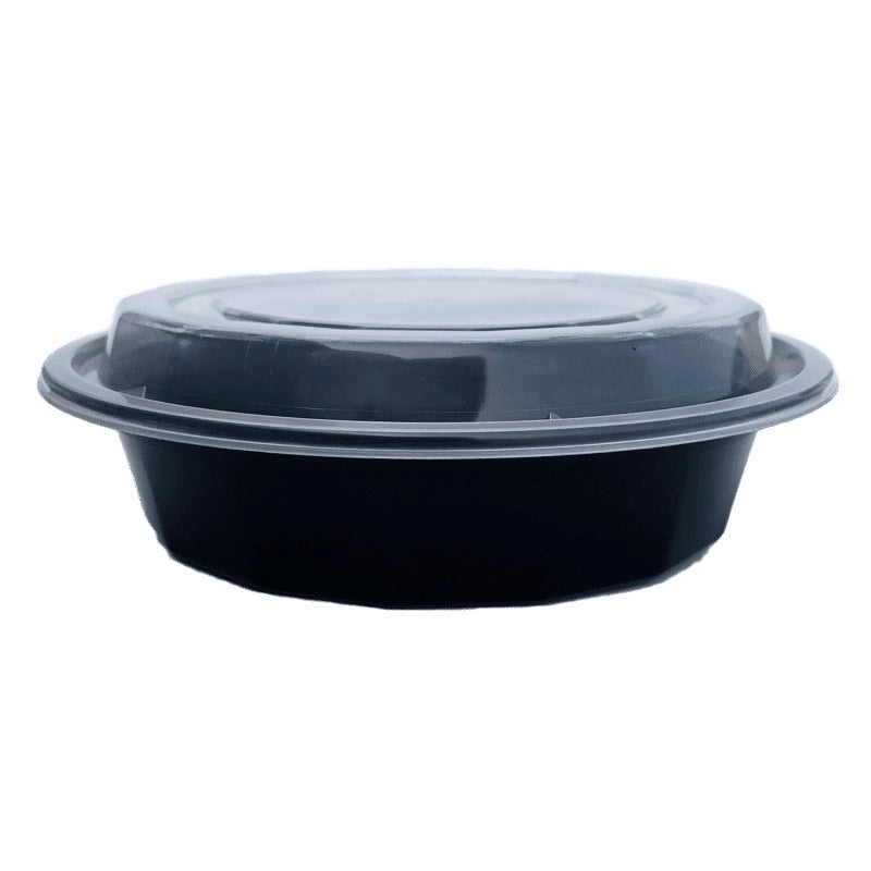24OZ Round Plastic Container and Lid F-7024