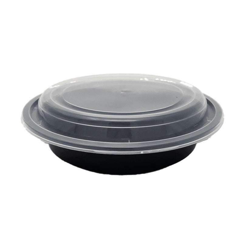24OZ Round Plastic Container and Lid RO-24B