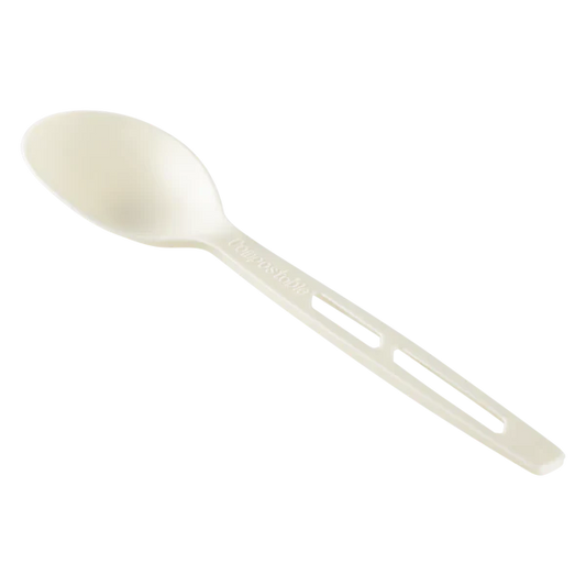 Compostable Tea Spoon Heavy Weight Wrapped CPLA, 750/CS