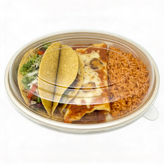 26OZ Bagasses Burrito Bowl, 300/CS