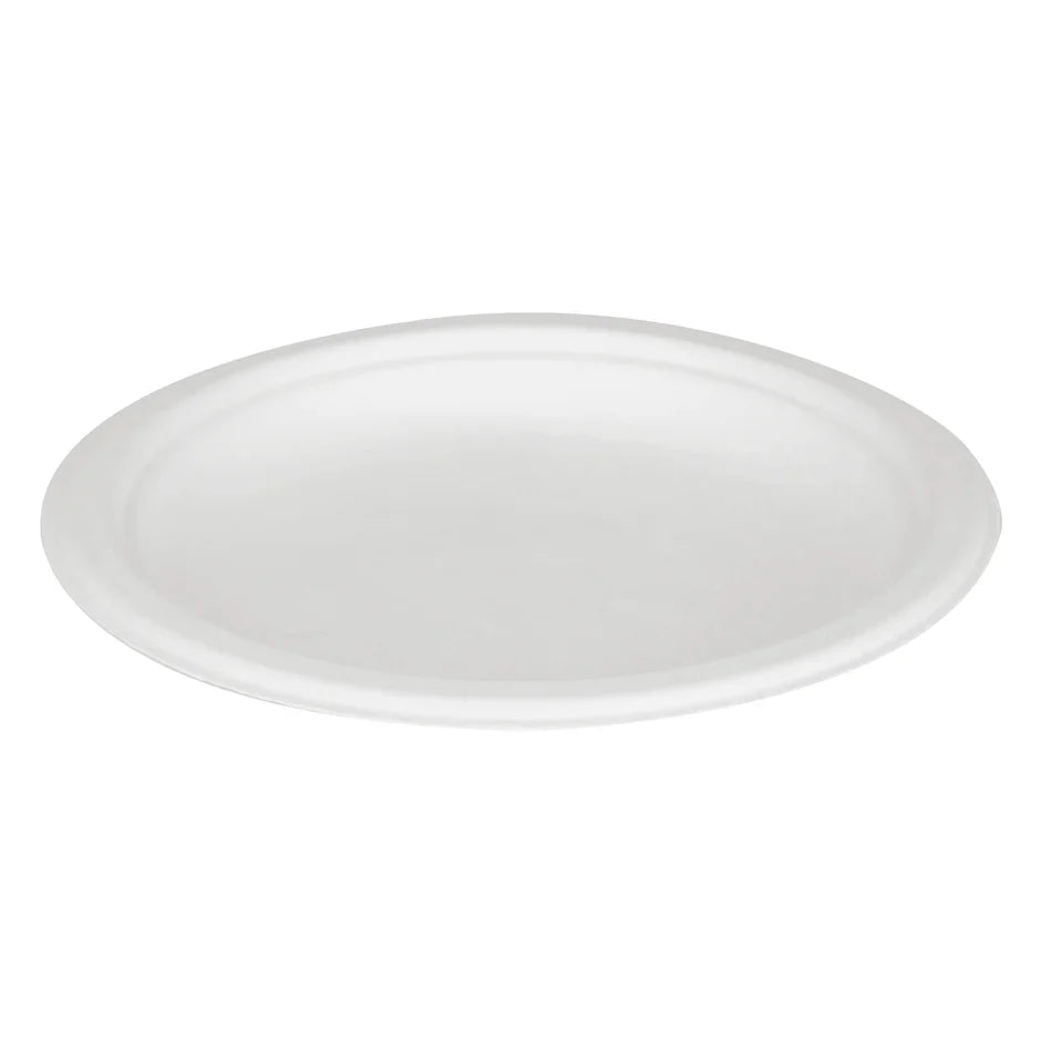 7" Bagasse Plate Round, 500/CS