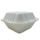 Bagasse Hinged Container 6X6 1-Comp