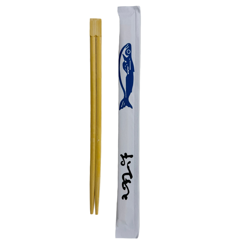9" Twin Chopsticks Wrapped (FISH)