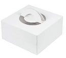 Cake Box w/ Handle 8"x8"x4.5" White
