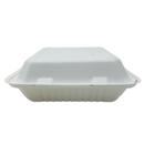 Bagasse Hinged Container 9X9 1 Comp