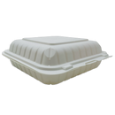 8X8 1-Comp White Hinged Container