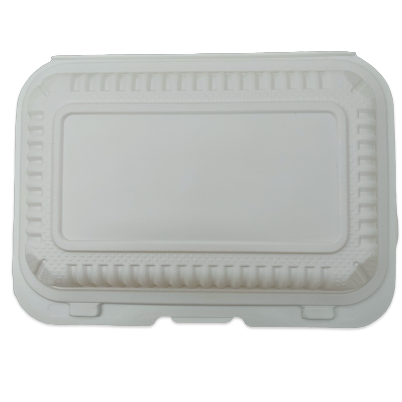9X6X2.5 White Hinged Container