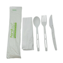 CPLA Compostable Cutlery Kit Wrapped