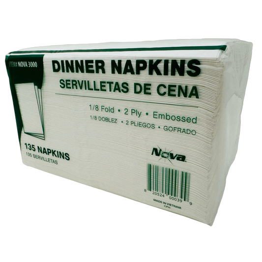 Dinner Napkin White 14.2x16.5