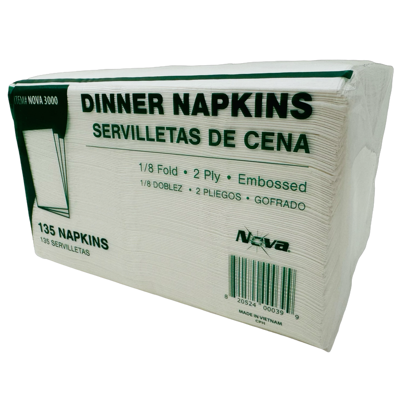 Dinner Napkin White 14.2x16.5