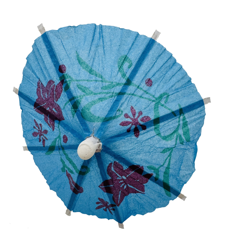 4" Drink Umbrella / Parasol Pick Assorted Colors