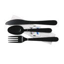 Cutlery Kit Heavy-Weight PP [BLACK]
