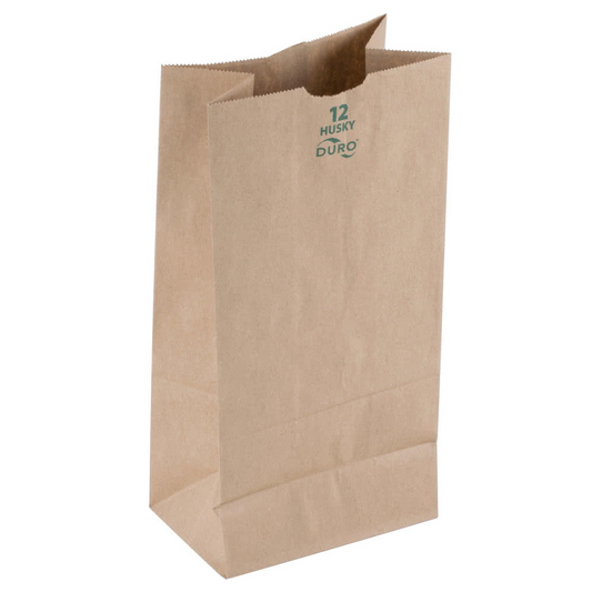 12 LB Kraft Husky Brown Paper Bag (Heavy)