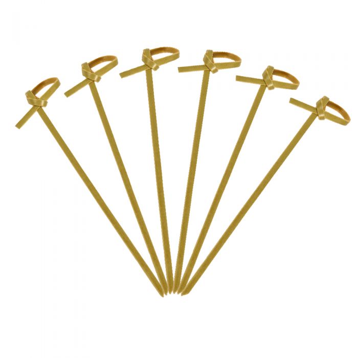 Bamboo Skewer 4.7" (BN-120) Knotted Green