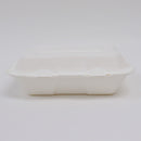 Bagasse Hinged Container 9X6 1-Comp