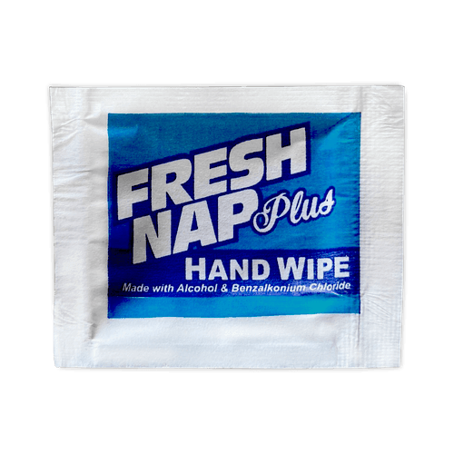 Fresh Nap Plus Antiseptic Hand Wipes 7"X4" w/ Alcohol