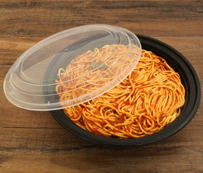 48OZ 9" Round Plastic Container and Lid RO-48B