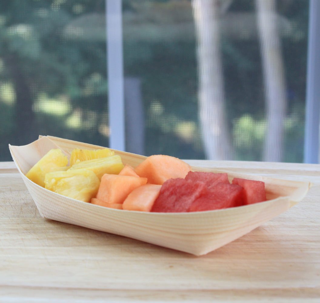 Wooden Boat 8.5"