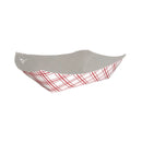 Food Tray 2LB Red Plaid
