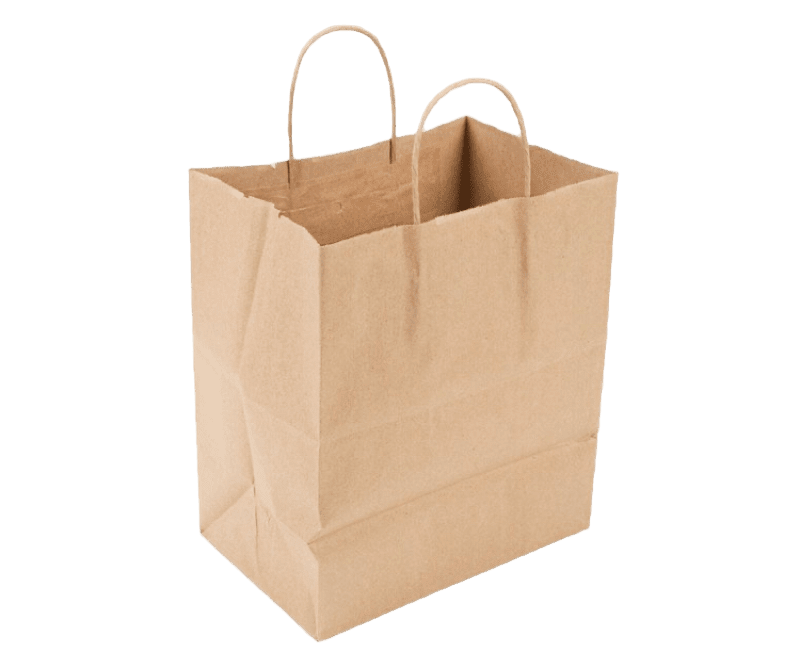 Paper Bag w/ Handle Kraft 10.2X6.5X12