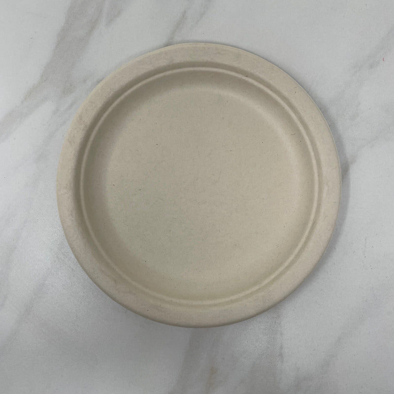 7" Bagasse Plate Round